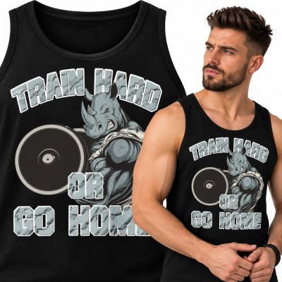 TANK TOP NA SIŁOWNIĘ  TRAIN HARD